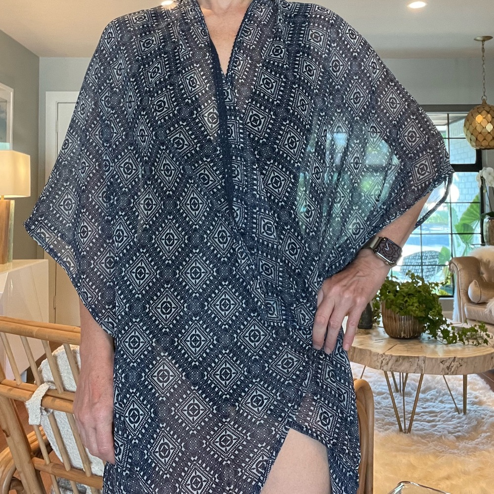 Sheer bathing suit cover up